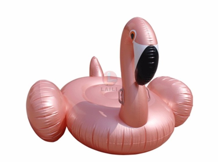 Rose Gold Flamingo inflatable /Summer Swimming Pool Lounge Float / Rideable Pool Water Lake adult Toys