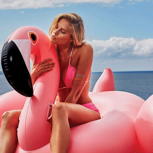 Rose Gold Flamingo inflatable /Summer Swimming Pool Lounge Float / Rideable Pool Water Lake adult Toys