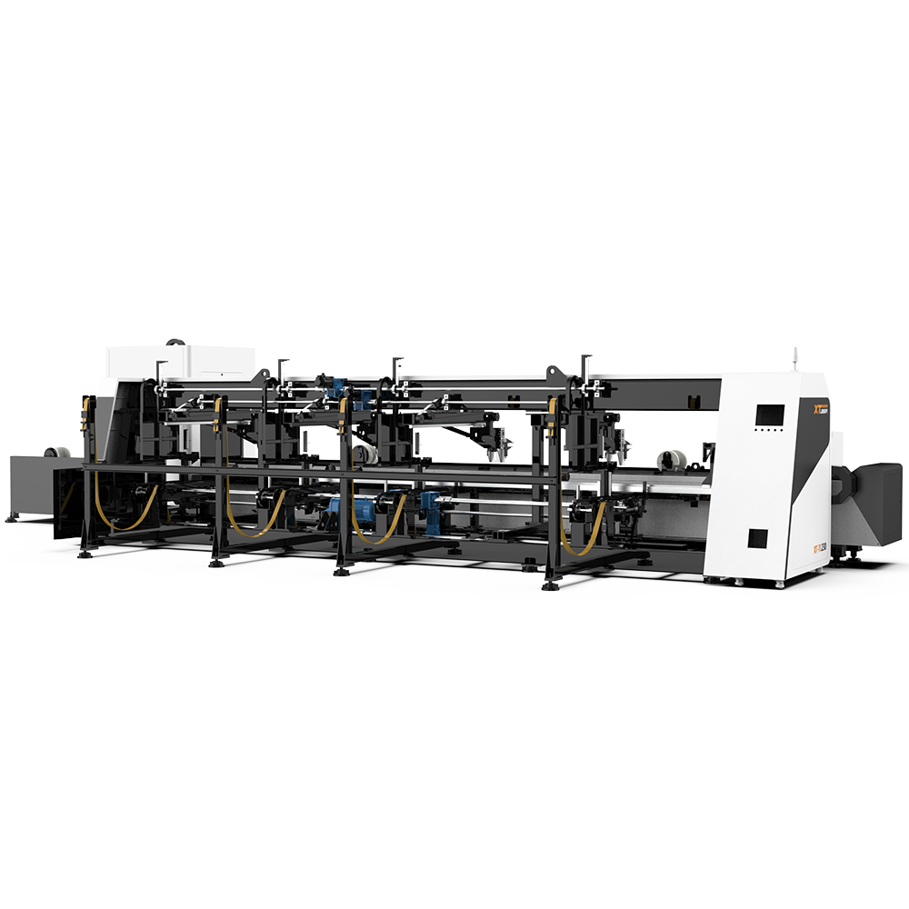 2kw Pipe Fiber Laser Cutting Machine Automatic Tube Cutting Rotary Chucks 1500w 3000w 4000w