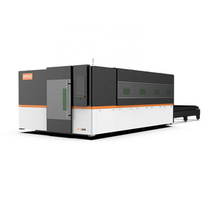 Enclosed fiber laser cutting machine cheaper price embroidery machine with laser cutting system