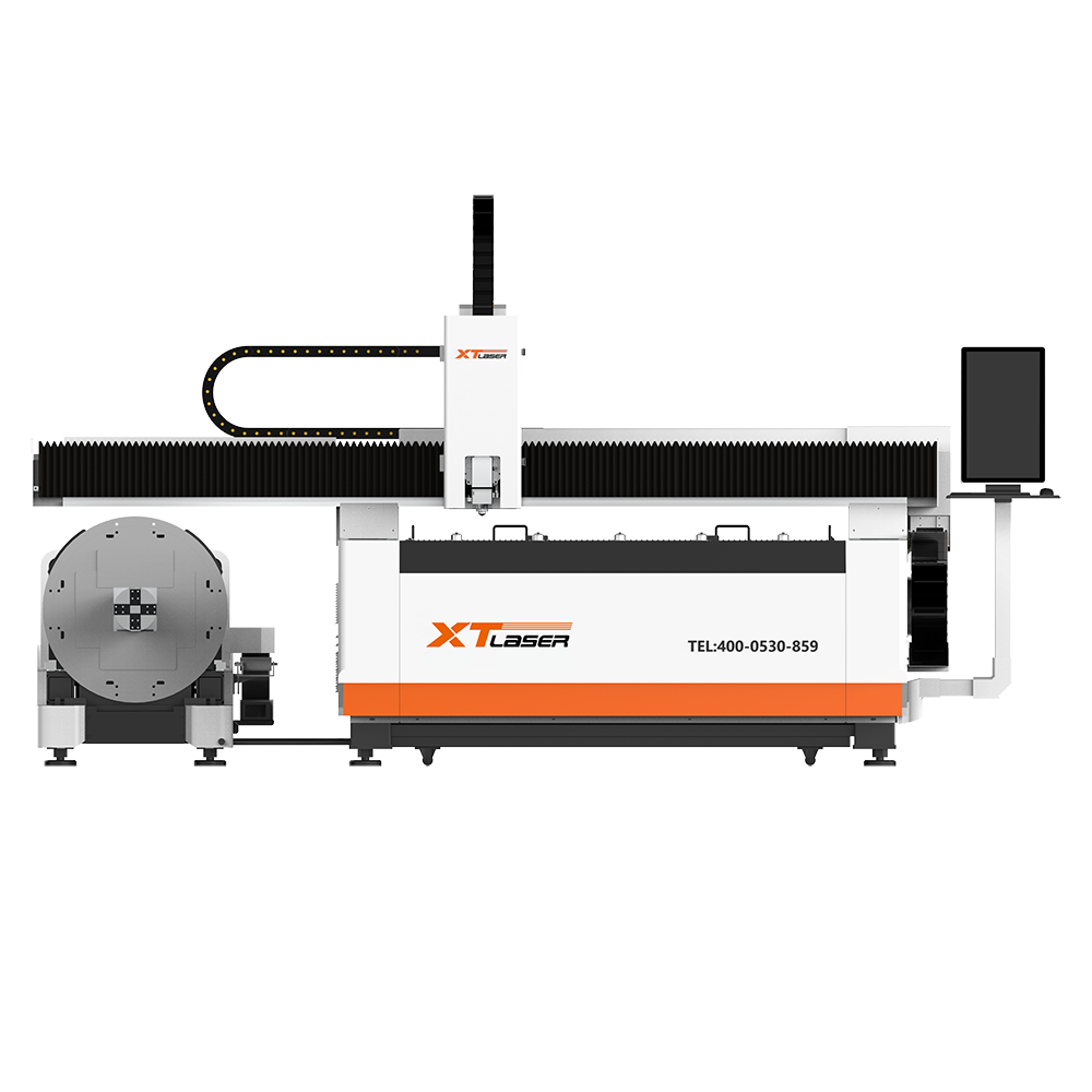 XT LASER  1545HT Cheap Cnc Fiber Pipe Laser Cutting Machine for Metal Sheet and Tube Cutting