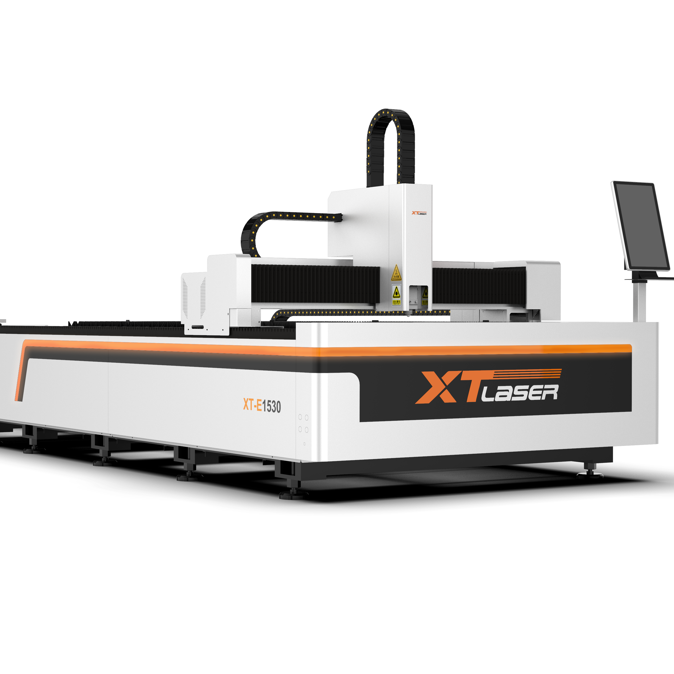 XTC-F1530E popular fiber laser cutting machine for metal sheet with exchange table save man labor