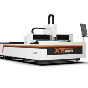 XTC-F1530E popular fiber laser cutting machine for metal sheet with exchange table save man labor