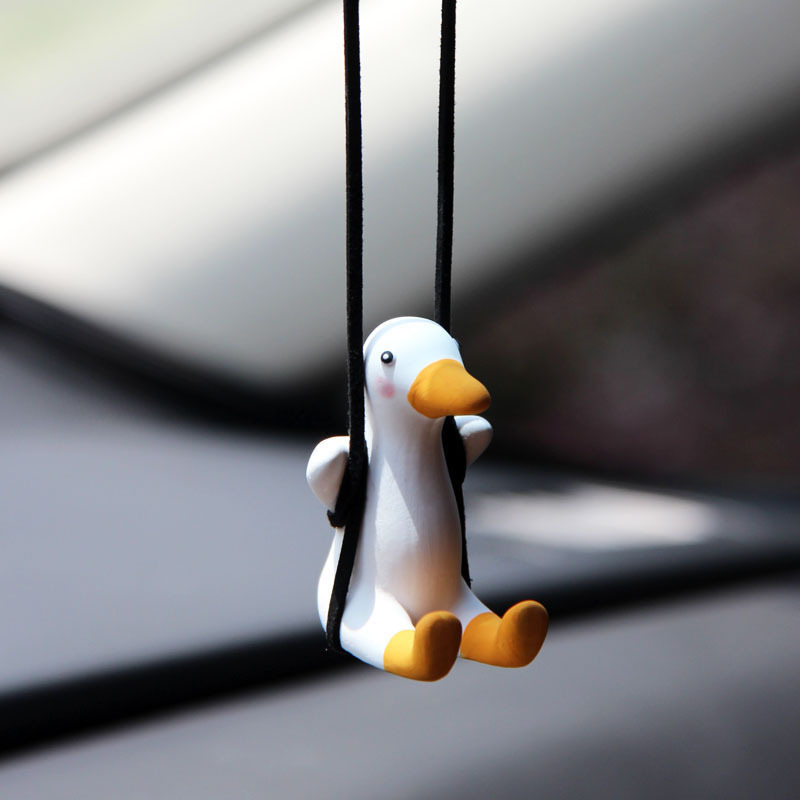 Car Hanging Swinging Duck Car Pendant Car Accessories