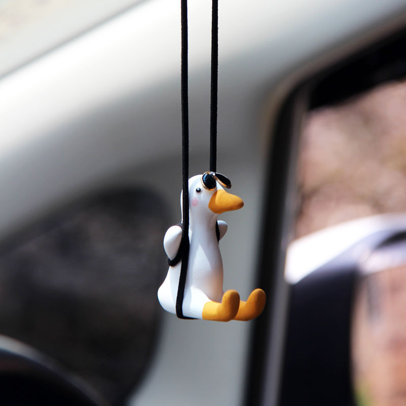 Car Hanging Swinging Duck Car Pendant Car Accessories