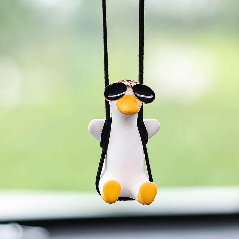 Car Hanging Swinging Duck Car Pendant Car Accessories