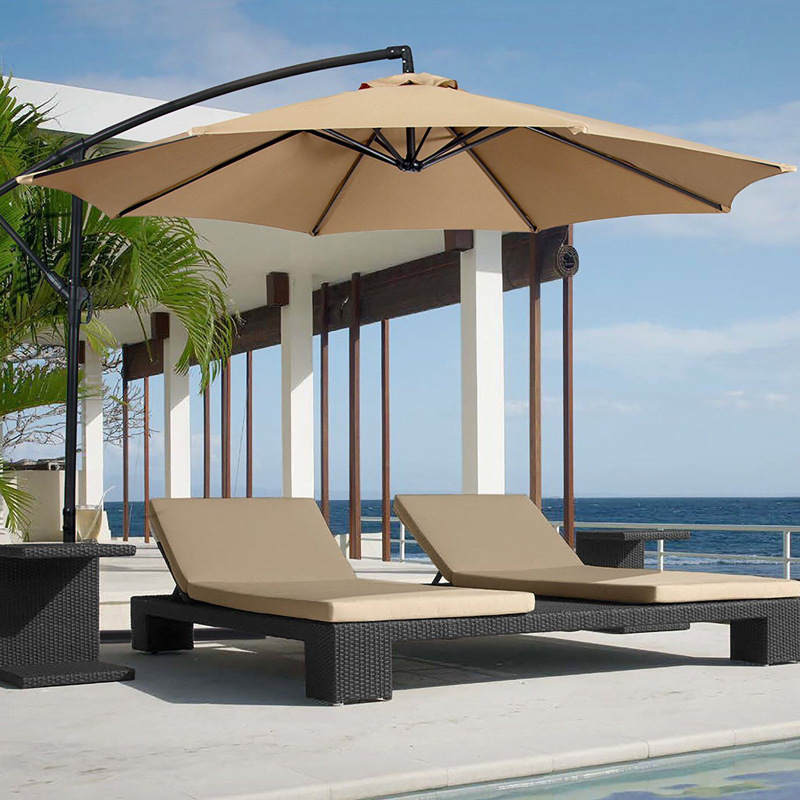 Outdoor Rainproof Courtyard Beach Banana Box Sun Umbrella