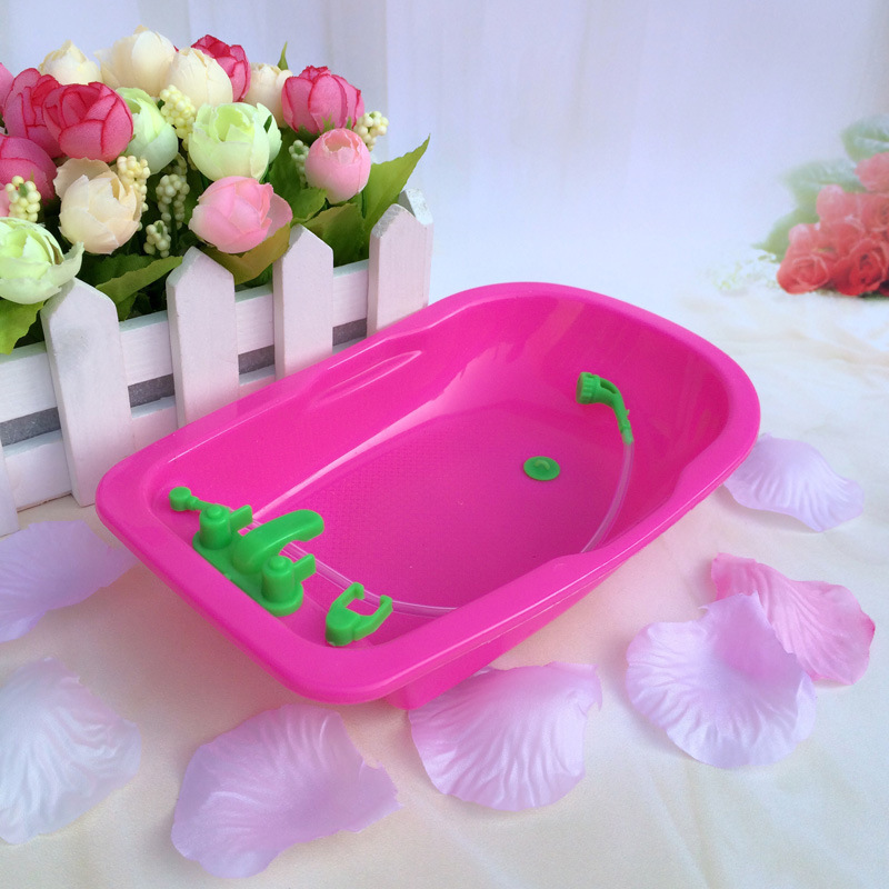 Doll House Accessories Mini Playing Big Bathtub Fat Kids Available Accessories Bathtub Play House Creative Toys