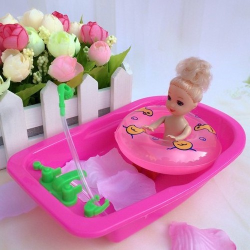 Doll House Accessories Mini Playing Big Bathtub Fat Kids Available Accessories Bathtub Play House Creative Toys