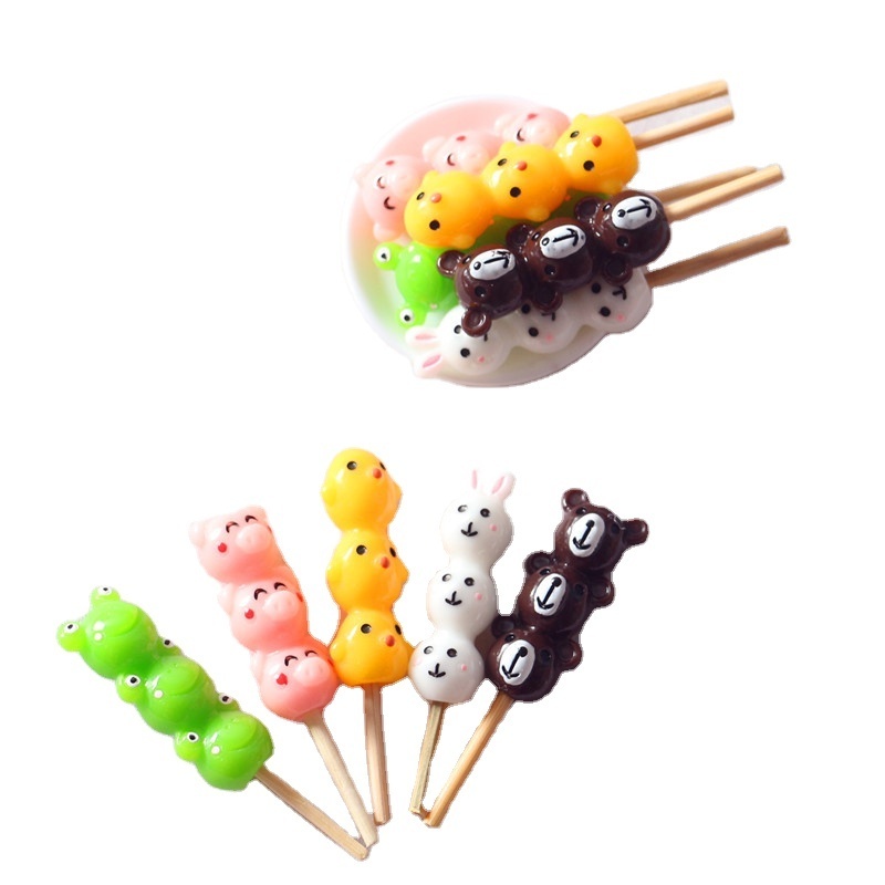 Doll House Ob11 Mini Cartoon Candied Gourd Miniature Food Play Model Doll With Creative Scene Decoration