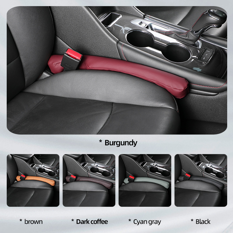 Leather Seat Gap Filler Universal for Car SUV Truck to Fill The Gap Between Seat and Console Crevice Crack Plug for 1pc