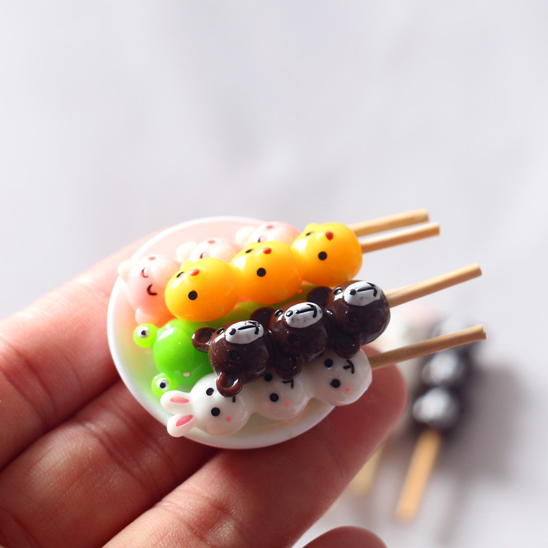 Doll House Ob11 Mini Cartoon Candied Gourd Miniature Food Play Model Doll With Creative Scene Decoration