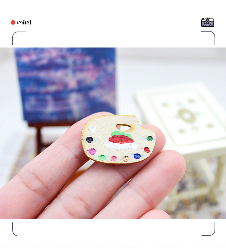 Creative Toys Mini Palette Ornaments Miniature Food Play Ob11 Scene Toy Model Funny Accessories Doll House Accessories