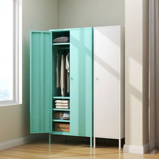 2022 new Nordic simple modern economical locker storage wardrobe home vertical master bedroom wardrobe combination simple