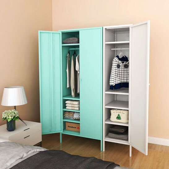 2022 new Nordic simple modern economical locker storage wardrobe home vertical master bedroom wardrobe combination simple