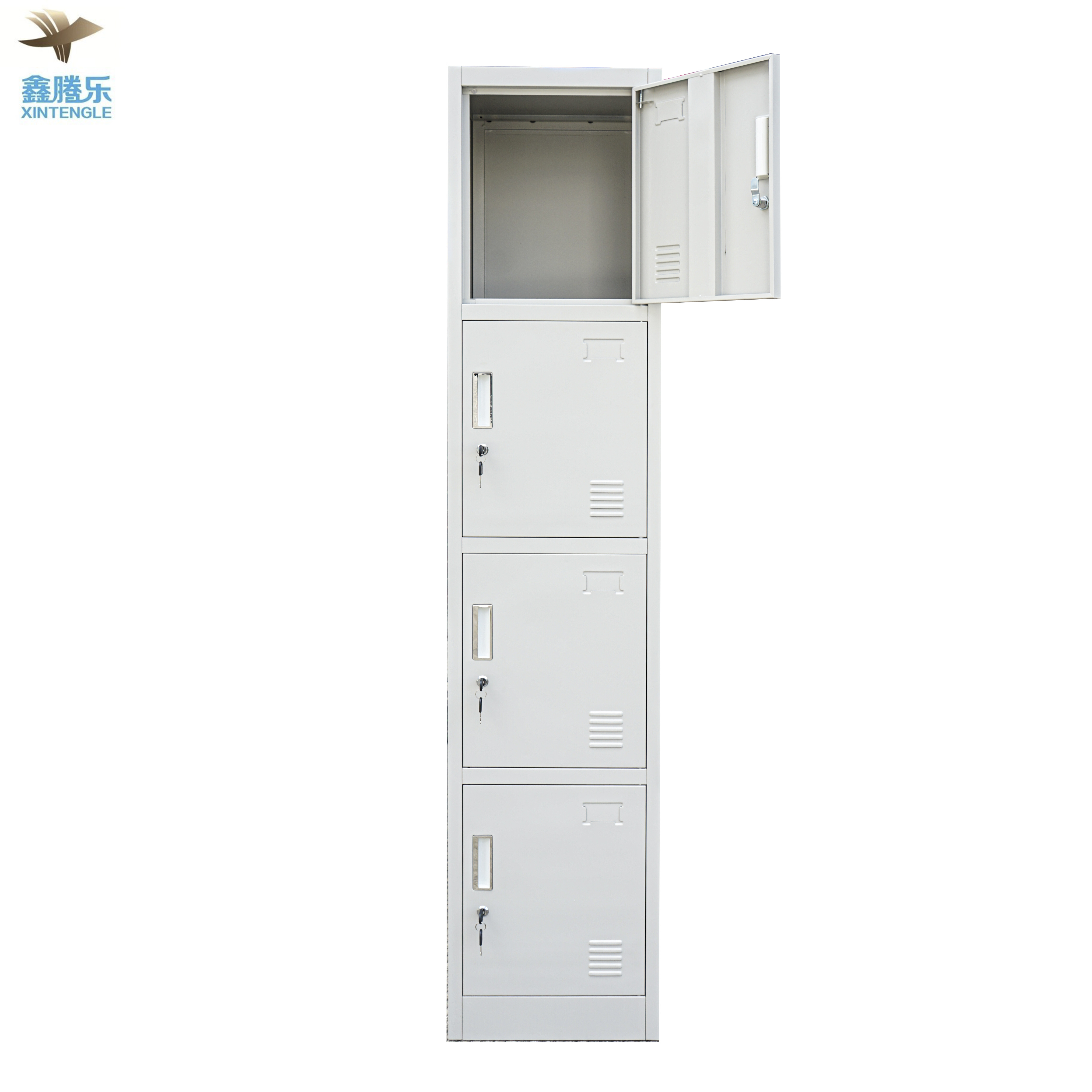 Single 4 door clothing locker 4 door cabinet steel almirah single door locker kleiderschrank storage cabinet with pintu