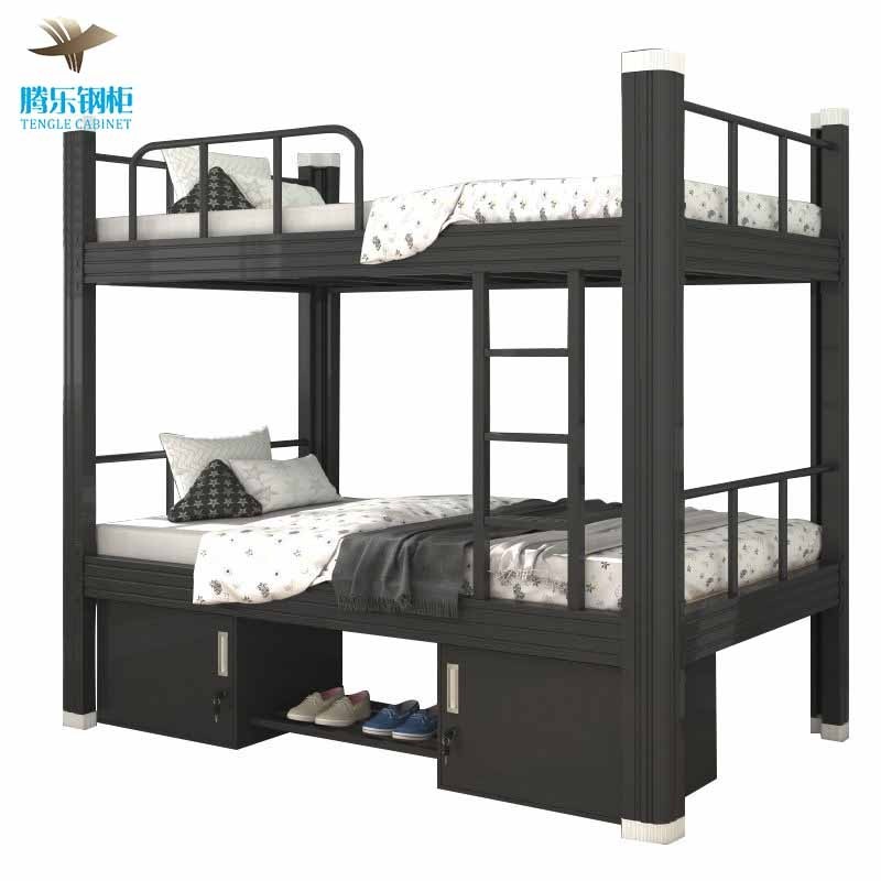 New design metal home furniture for bedroom cheap super single double bunk bed triple bunk bed dormitories school bunk bed