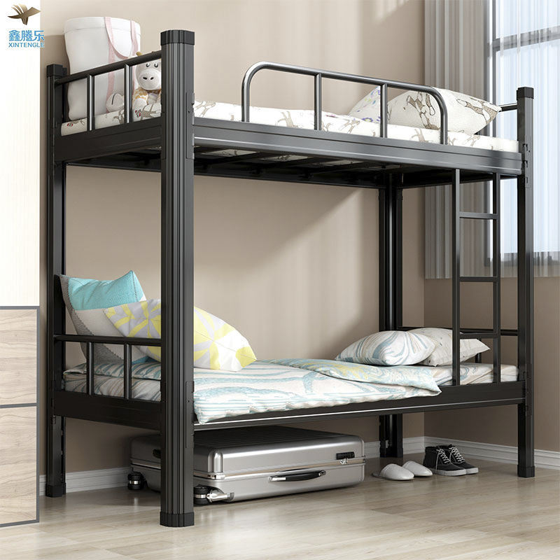 Guangzhou Wholesale school steel bunk bed cheap bunk bed for adult double decker bed heavy duty metal litera de metal camas