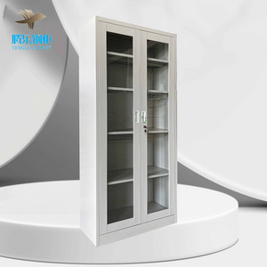 steel 2 swing door storage cabinet/metal medicine cabinet /book cupboard filing cabinet with key locks