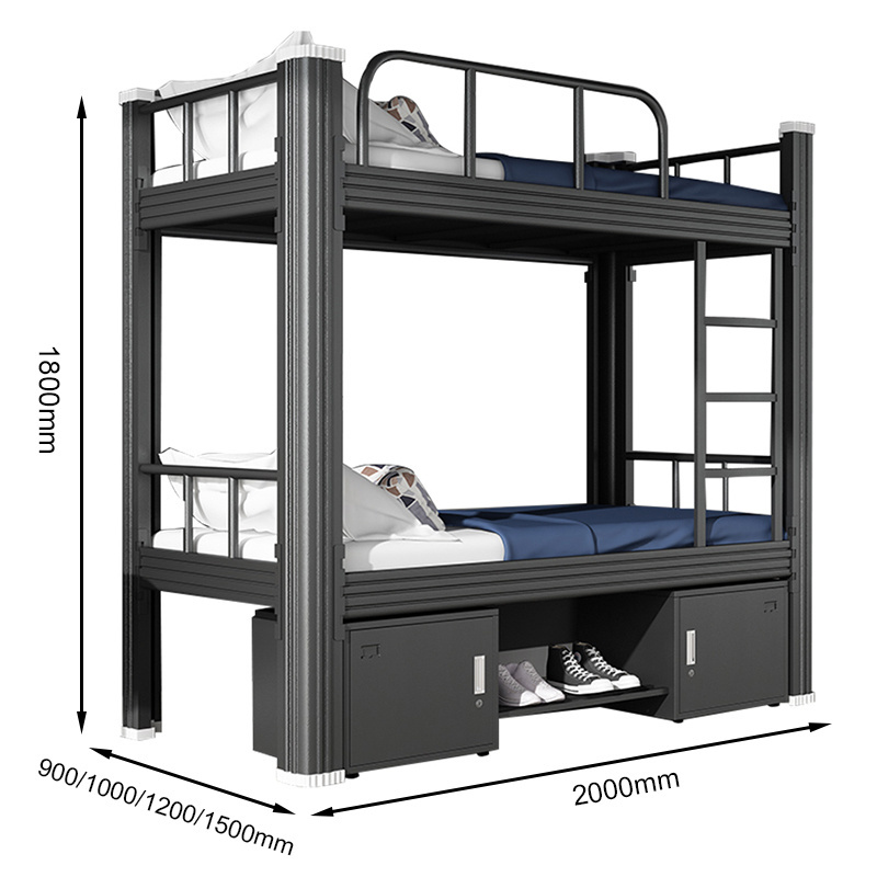 New design metal home furniture for bedroom cheap super single double bunk bed triple bunk bed dormitories school bunk bed