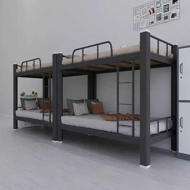 Guangzhou Wholesale school steel bunk bed cheap bunk bed for adult double decker bed heavy duty metal litera de metal camas