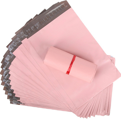 Custom Logo Pink Envelopes Shipping Courier Bag Poly Pink Mailer Mailing Bags For Packaging