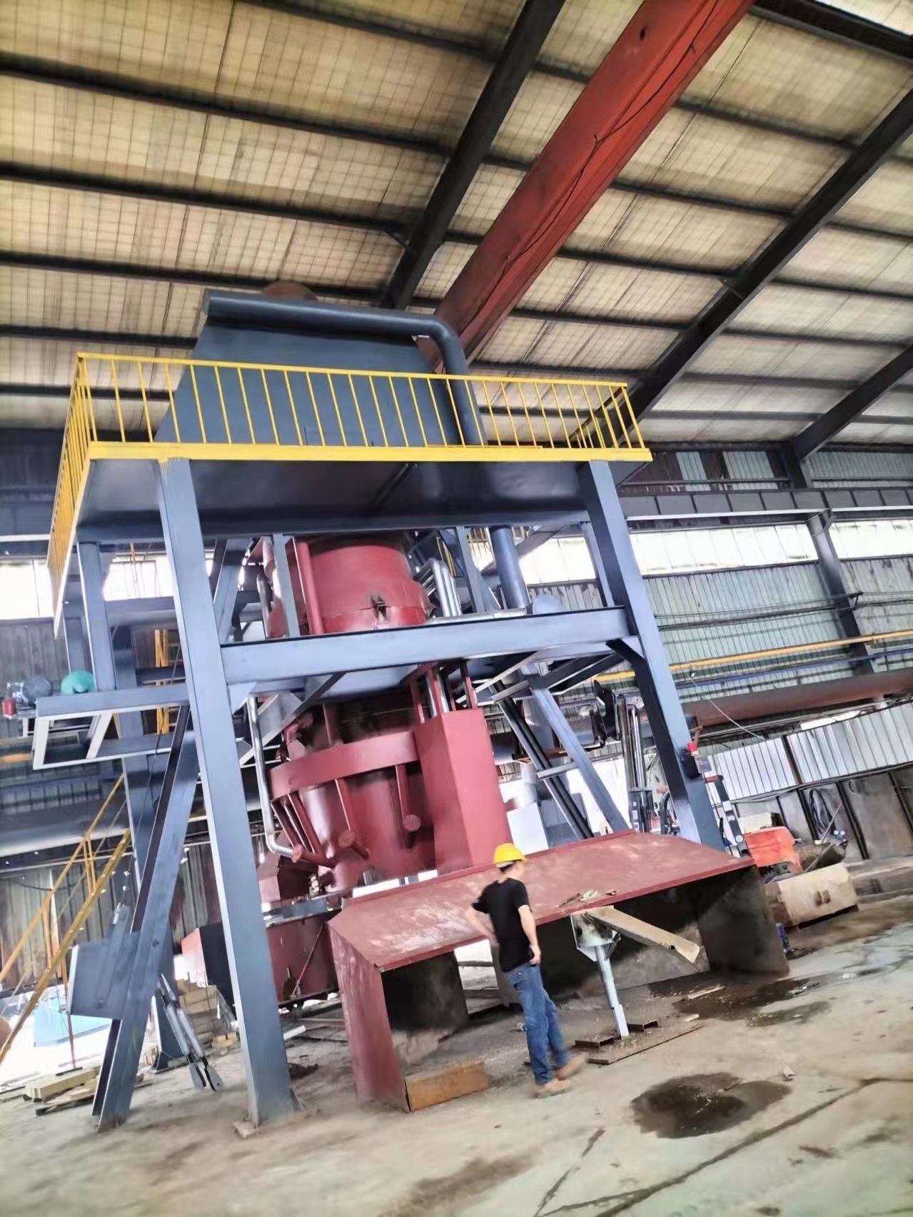 3 square meter copper melting furnace air blast furnace metal smelting furnace for concentrate ore