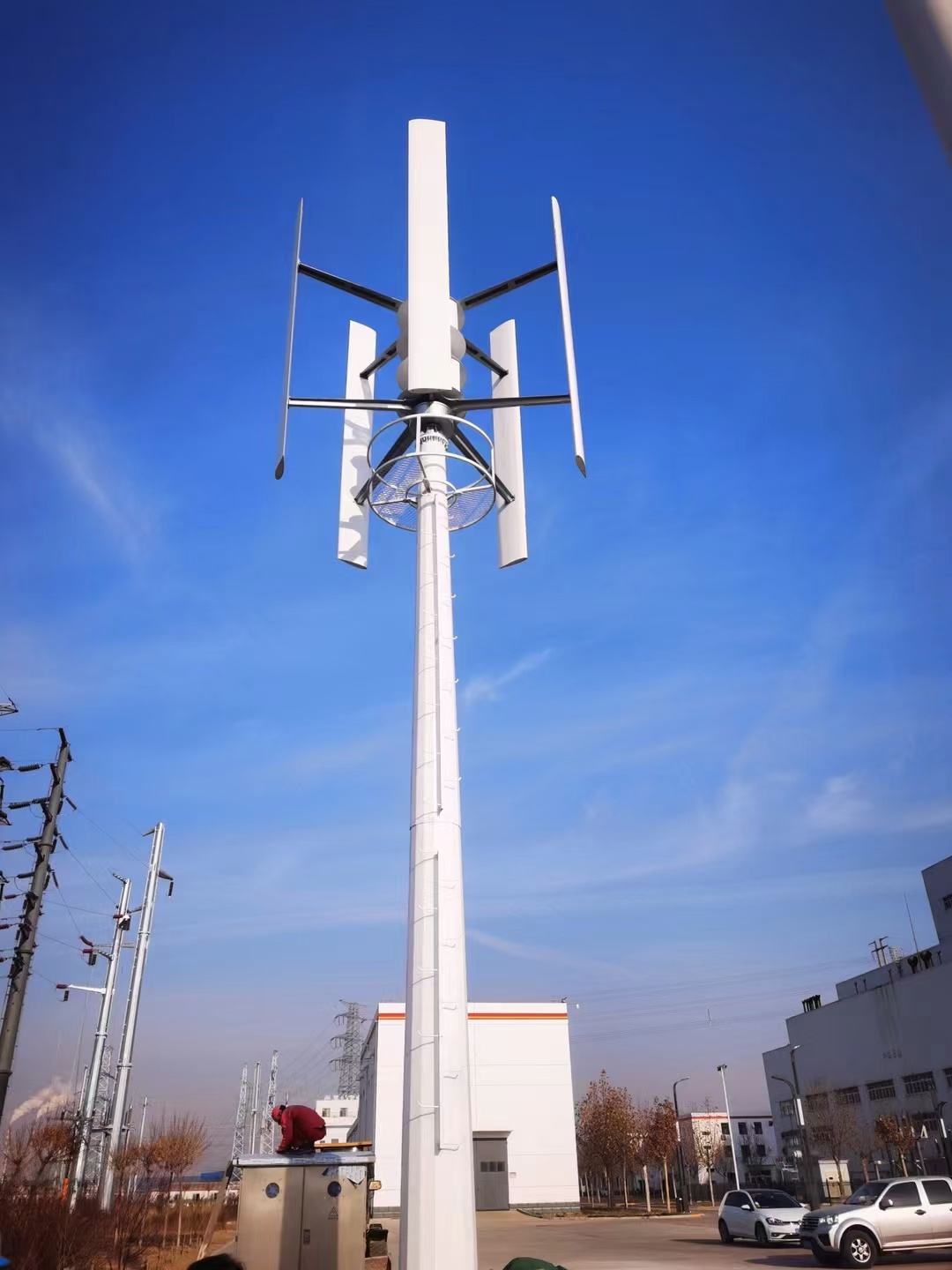 2023 New Design 200W  300W  400W  600W  1kW  3kW Vertical Axis Wind Turbine for Wind Energy