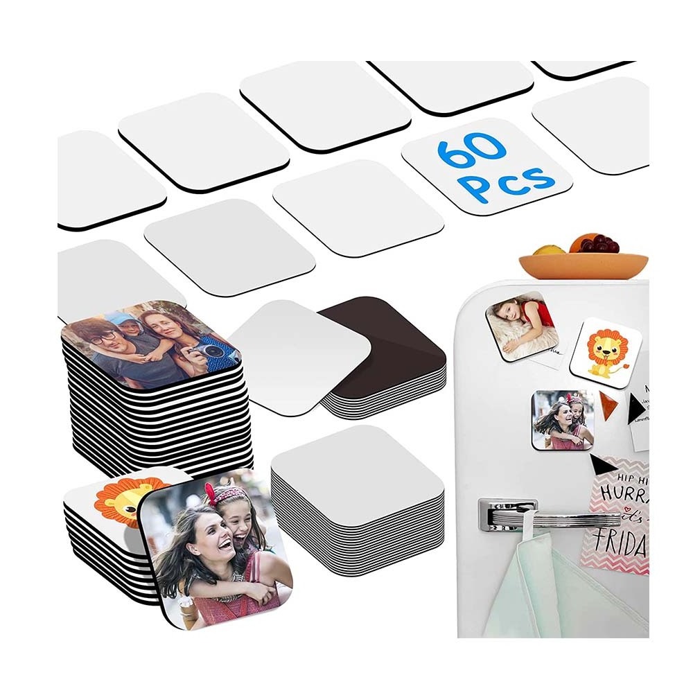 Sublimation Blank Fridge Magnets for Home Kitchen Refrigerator Microwave Oven Wall Door Decoration or Office Calendar