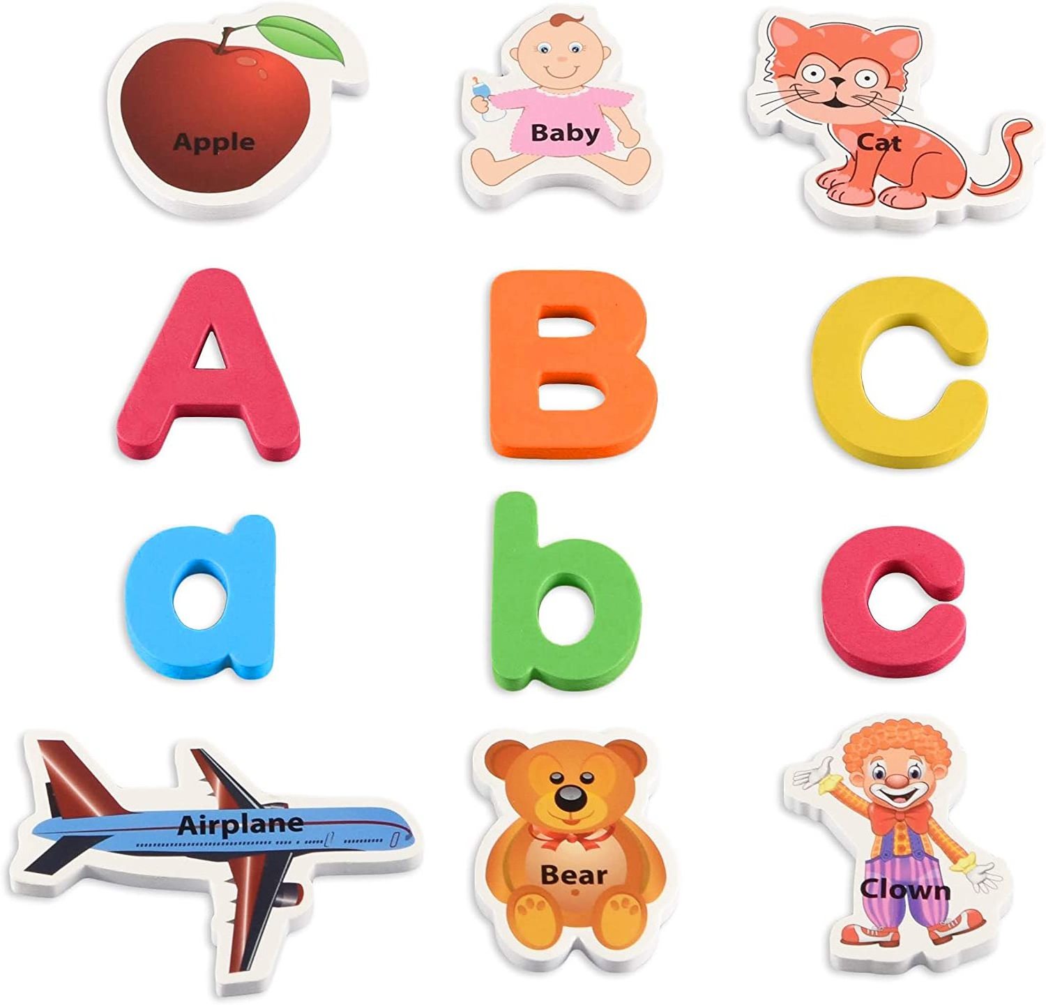 Learning Alphabet Matching A-Z Objects Magnetic Letters and Numbers With Dry Erase Magnetic Playing board