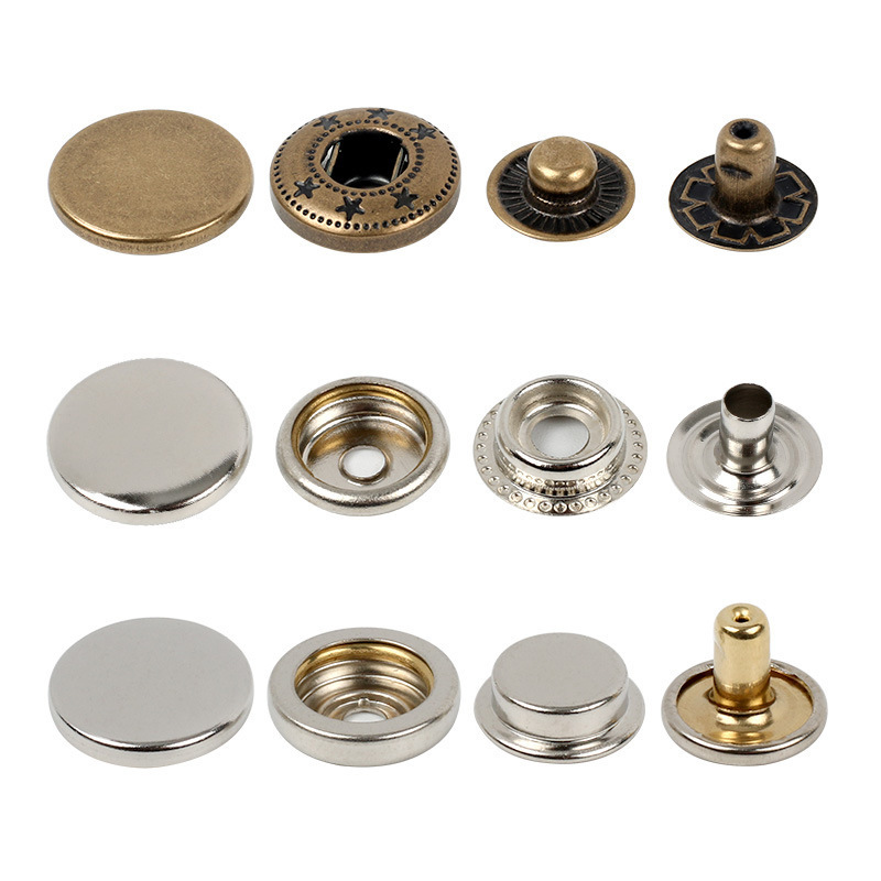 Wholesale Purse Hardware Magnetic Button Snap Gold Handbag Custom Button Magnet 12mm Magnet Magnetic Buckle Button for Bags