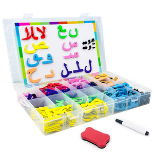 Arabic Alphabet foam Fridge Magnet Sticker Kid Learning Education Children Intelligence EVA magnet letter and number kids toys