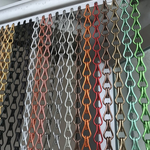 Chains Link Fly Screen Door Curtain