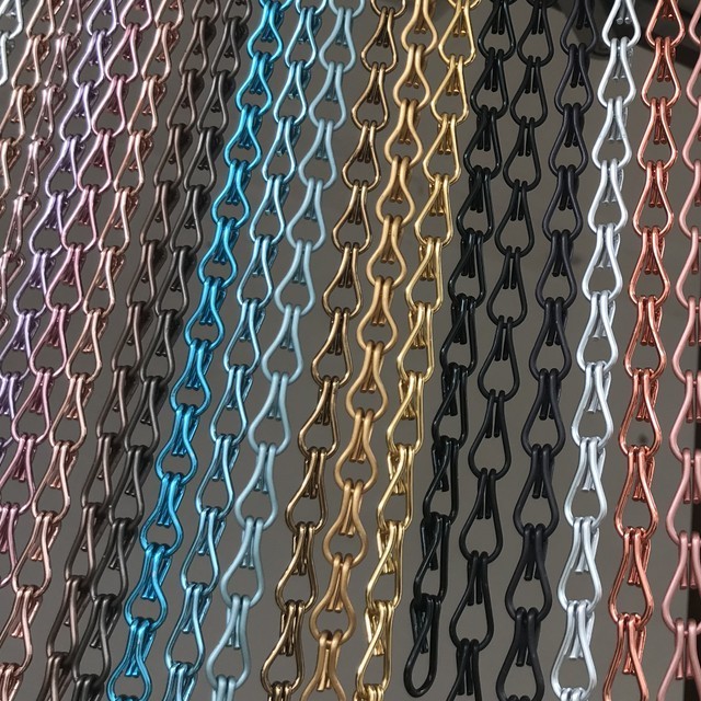 Chains Link Fly Screen Door Curtain