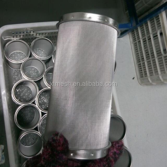 high quality 304/316 Stainless Steel Perforated Mesh Filter Cylinder/ Metal Tubes/Pipe Strainer