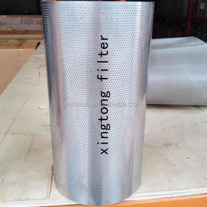 high quality 304/316 Stainless Steel Perforated Mesh Filter Cylinder/ Metal Tubes/Pipe Strainer