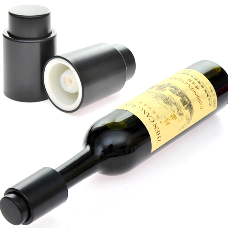 Hot  Sales Push-type ABS wine stopper vacuum wine bottle stopper