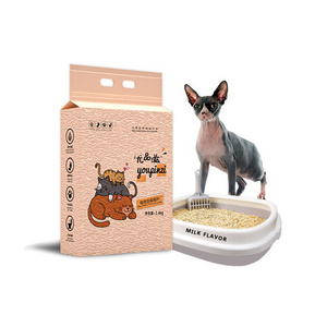 High Quality Customized Bulk Cat Litter Absorbent Knot Tofu Litter with Low Residue Top Pet Supplies OEM Stocked Item