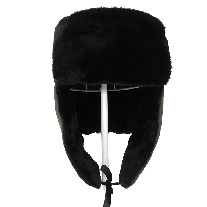 Factory Supply Wholesale Fashion Winter Earflap Trapper Hat Women Men Suede Aviator Hat with Thick Faux Fur Keep Warm cap