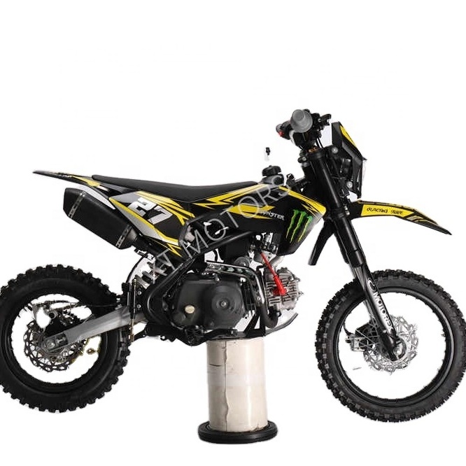 Gasoline Other Motorcycles 110 cc Air Cool Kick And Electric Start Off Road Dirtbike KIDS 4 Stroke Big Wheel Dirt Bike