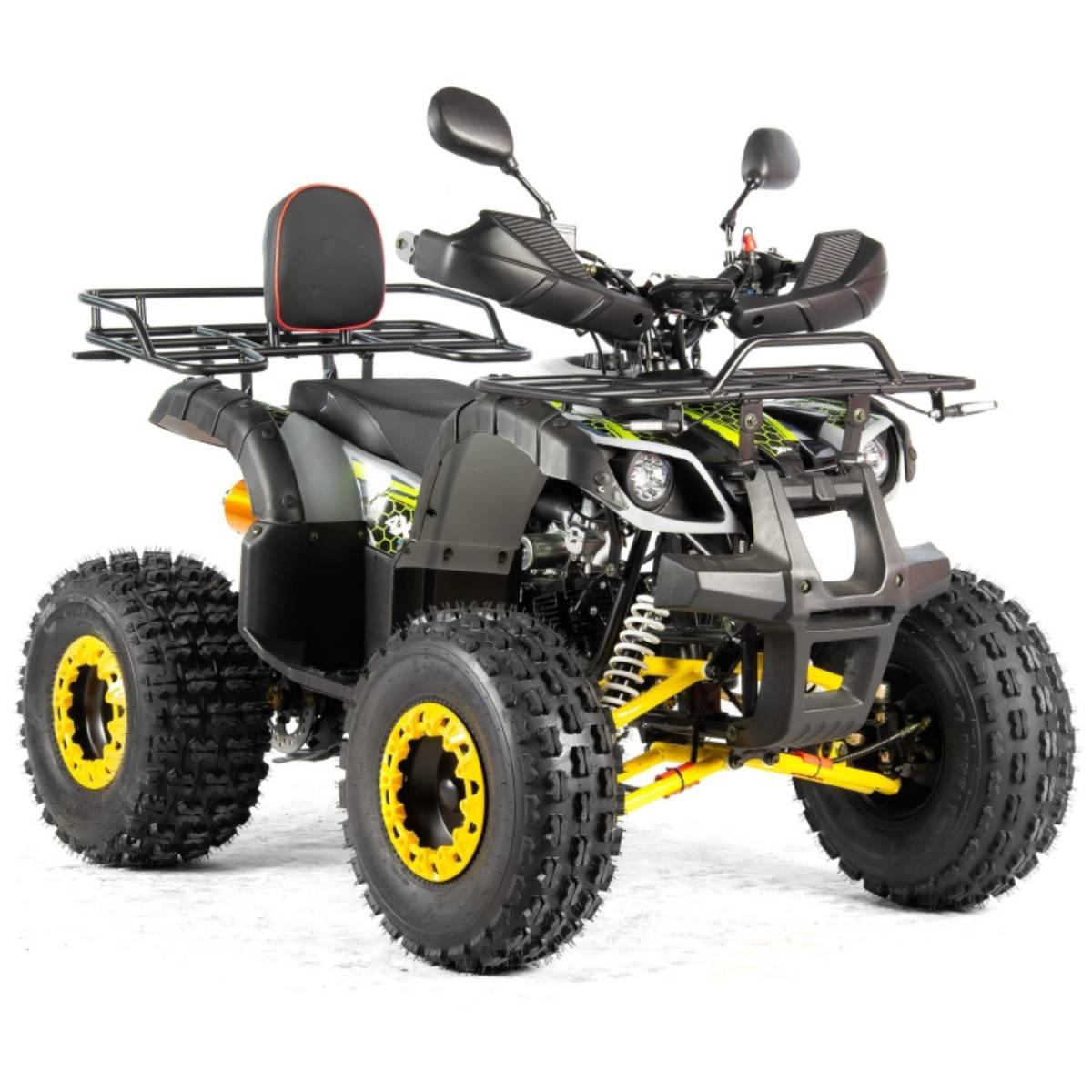 4 Wheel 110 CC ATV Quad Bike For Adult Gas With Drum And Disc Brakes