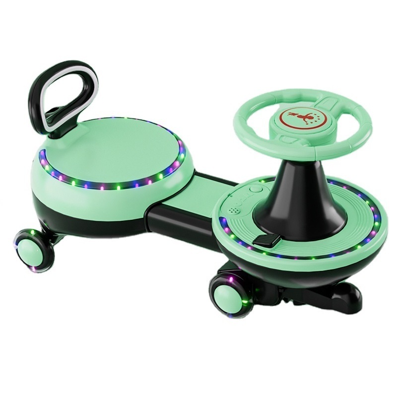 Ride-on Electric Toy Kids Swing Twist Wiggle Car For Children kids' swing cars 360 degree rotating electric happy swing car