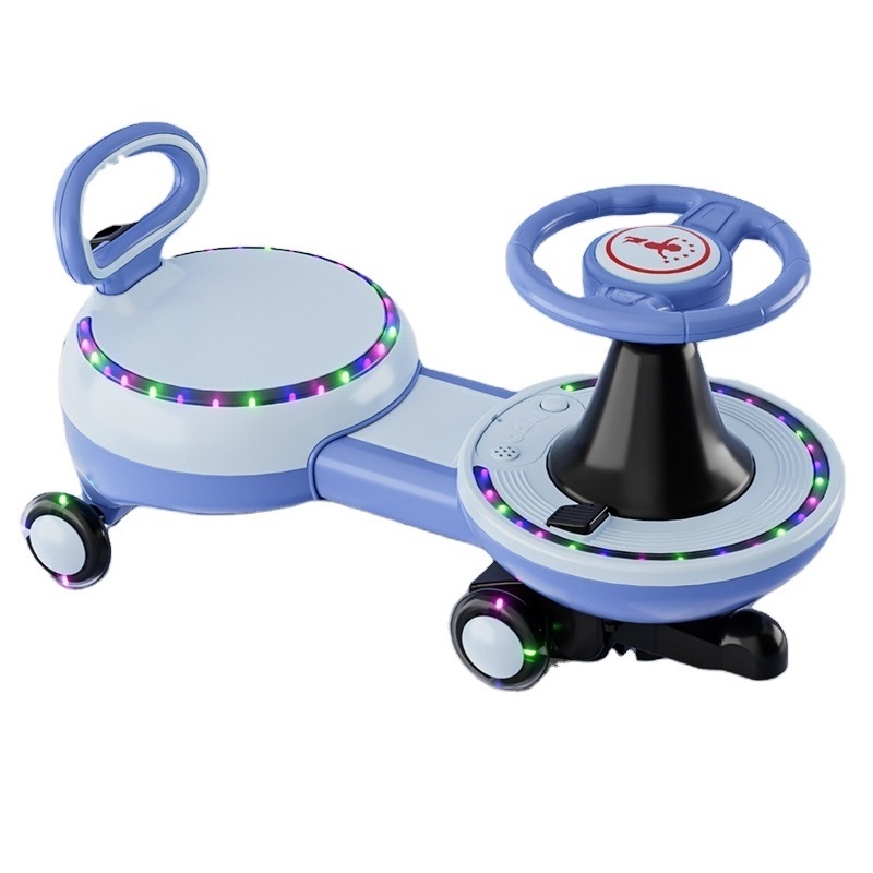 Ride-on Electric Toy Kids Swing Twist Wiggle Car For Children kids' swing cars 360 degree rotating electric happy swing car