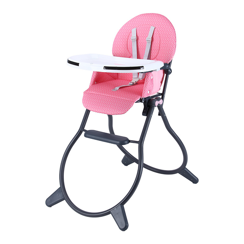 High Quality Multi-functional Children's High Chair Portable Baby Feeding Chair Folding Kids Table Dining Chair with Light