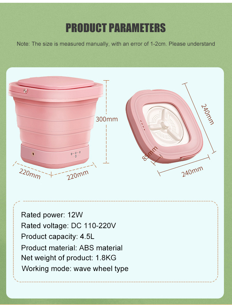 lavadora portatil plegable mini lavadora y secadora portatil ropa semi-automatic lavadora portatil