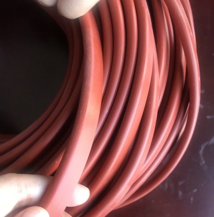 rubber seal strip Red color silicone  rubber seal strip  for seal