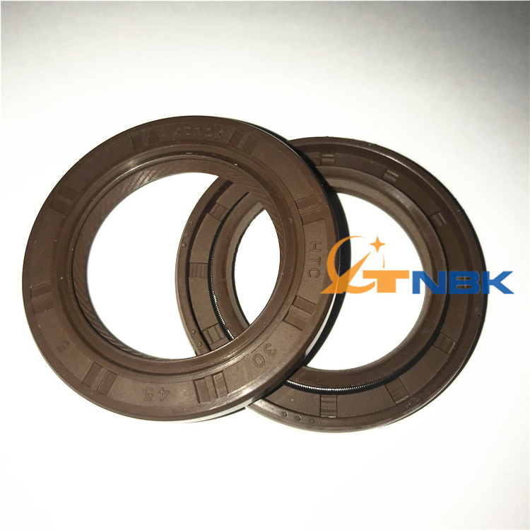 rubber oil seal FKM TC oil seal 75*100*12 double oil seal With Spring skeleton xingtai naibeike Manufacturer