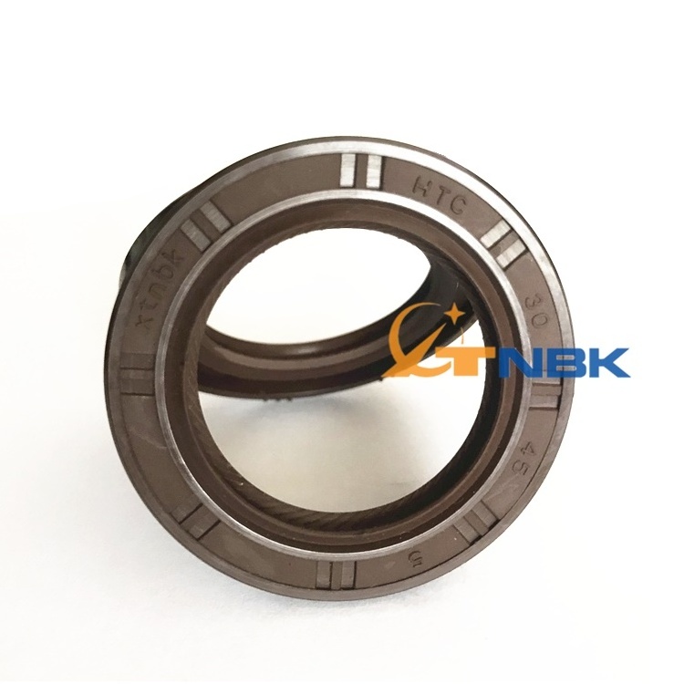 rubber oil seal FKM TC oil seal 75*100*12 double oil seal With Spring skeleton xingtai naibeike Manufacturer