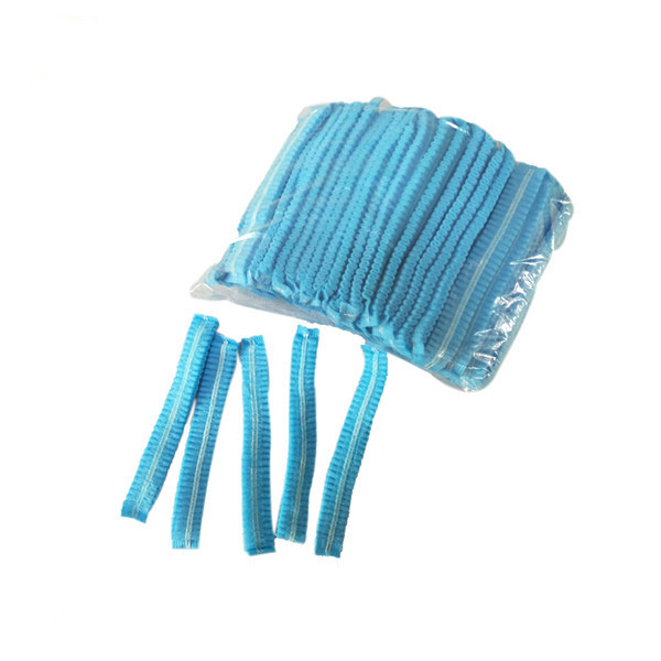 Food Industries Hairnet Industry PP Non Woven Net Surgical Bouffant Hair Net Head Disposable Mob Clip Cap