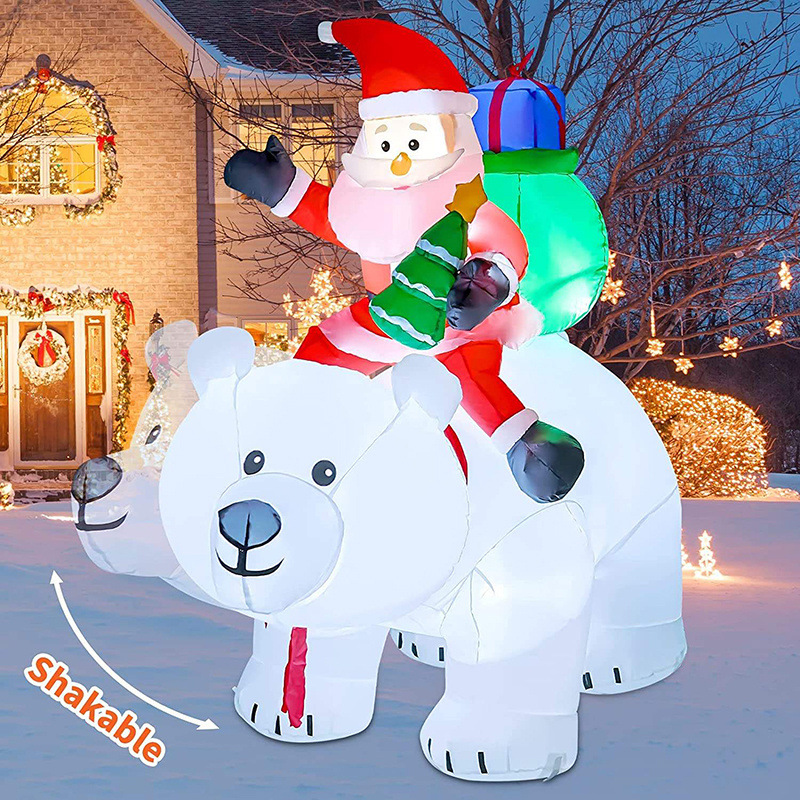 Source Factory low price Outdoor Garden Christmas blow ups Inflatable Polar Bear decoration blows up